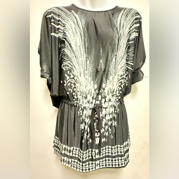 Milano Black and White Patterned Tunic - Picture 1 of 6